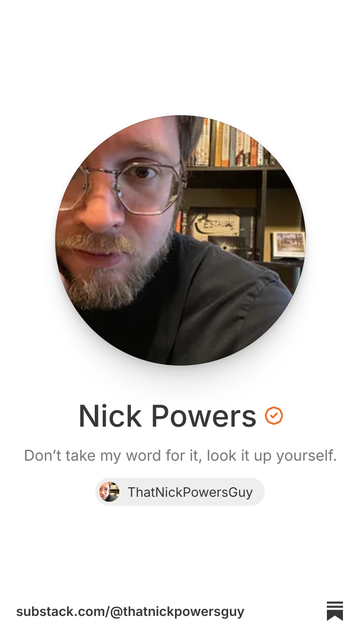 Nick Powers | Substack