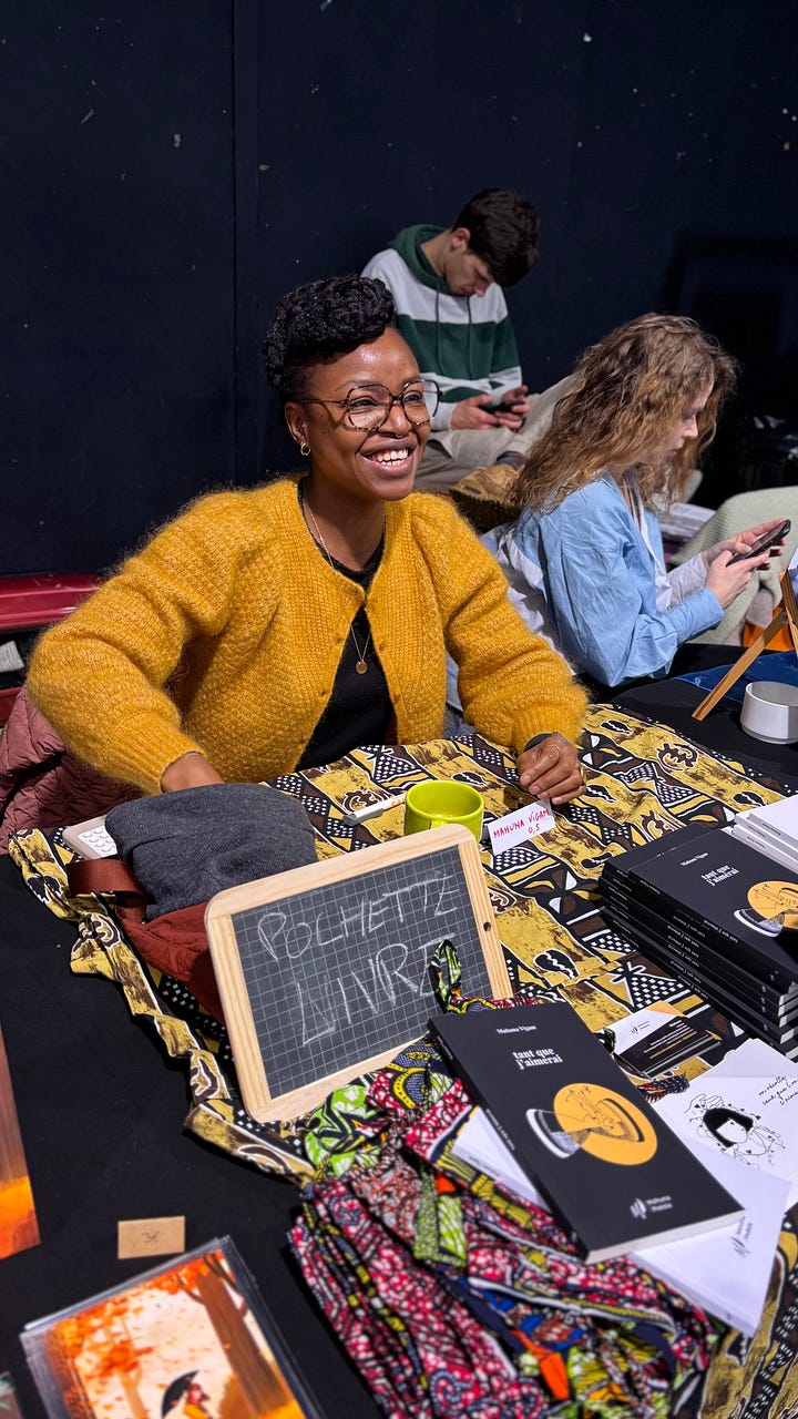 Mahuna Vigam au salon de l'autoédition et de la microédition à Rennes le week-end du 25 janvier