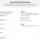 Easy UTM Tag Generator pro přehledné sledování výkonu kampaní v Google Analytics