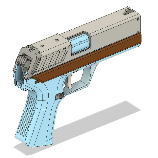 r/3D2A - Meet ORCBOLG - .380 ACP pistol under development.