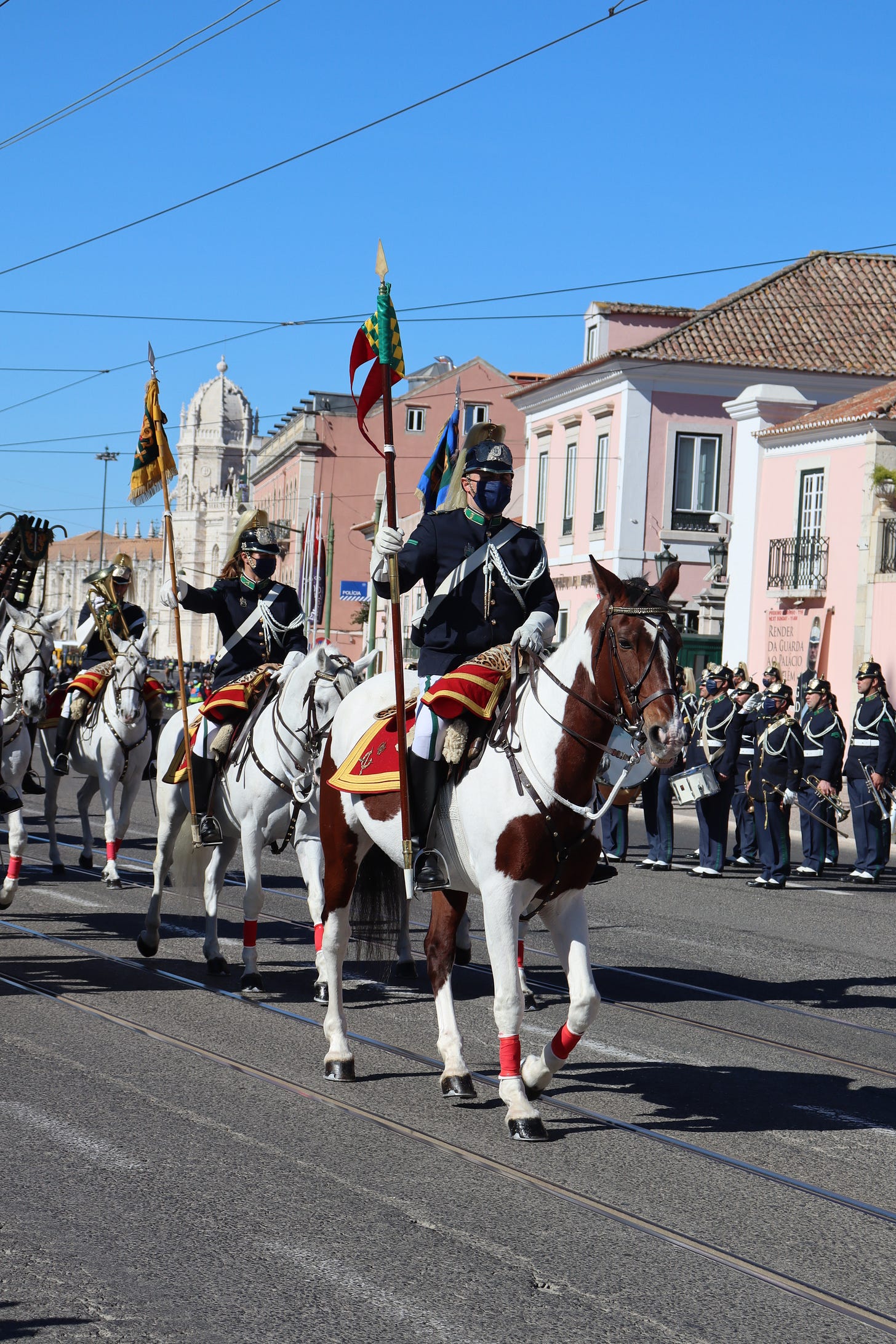 Soldiers on horses in Belem Soldiers on horses in Belem