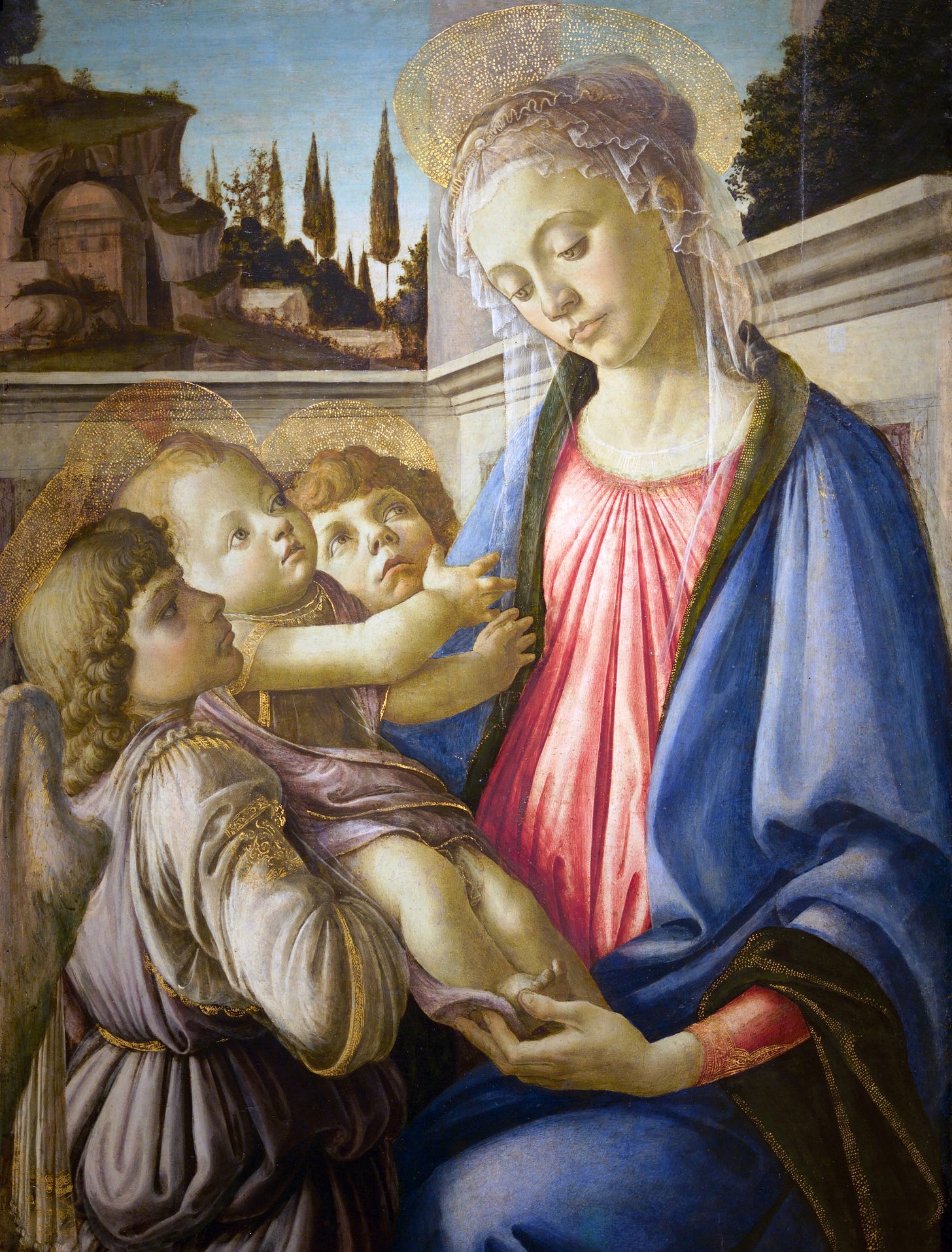 Virgin and Child with Two Angels (Botticelli, Naples) - Wikipedia