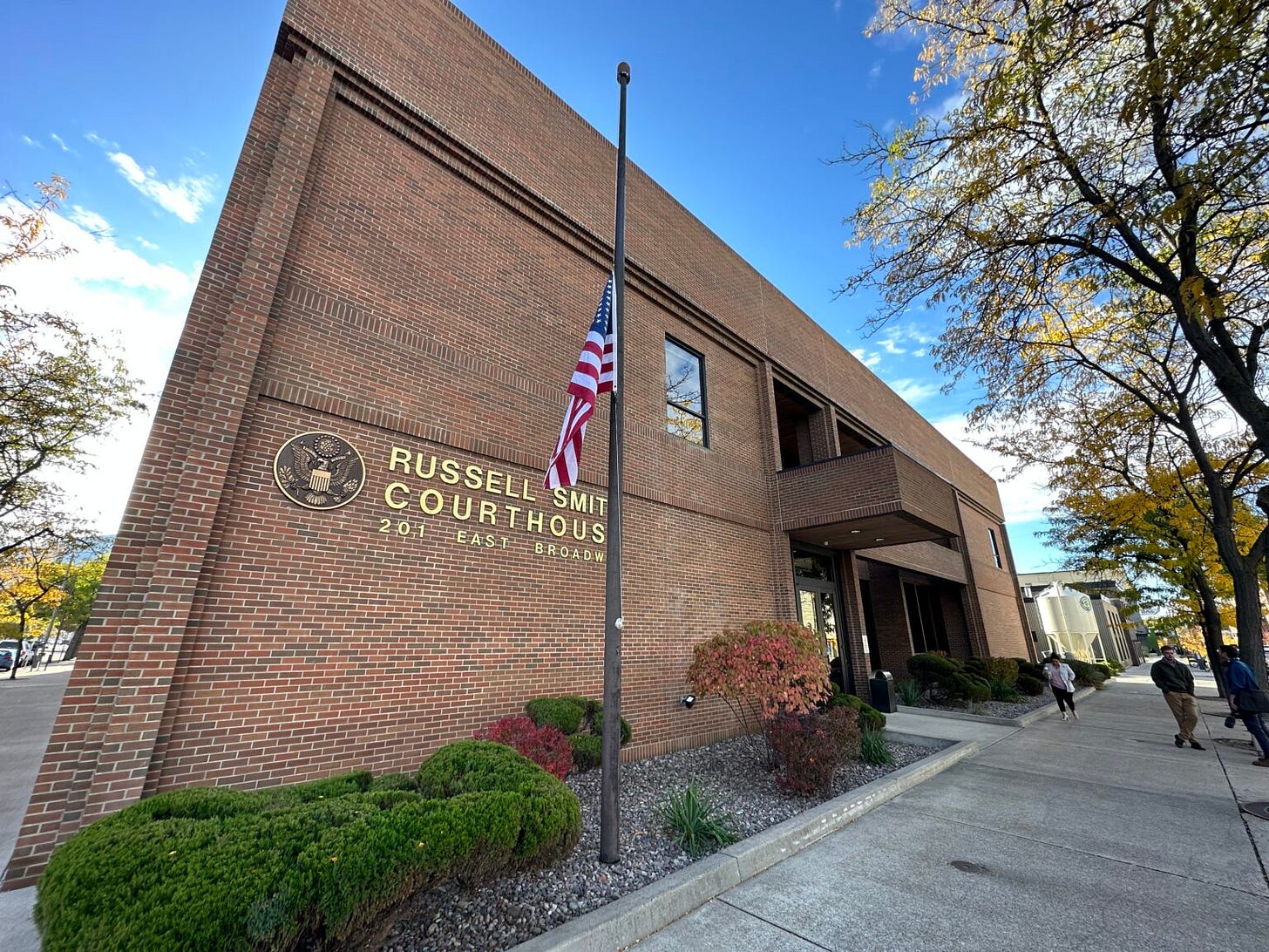 The Russell Smith Courthouse, the Missoula Division of the U.S. District Court of Montana. The Russell Smith Courthouse, the Missoula Division of the U.S. District Court of Montana.