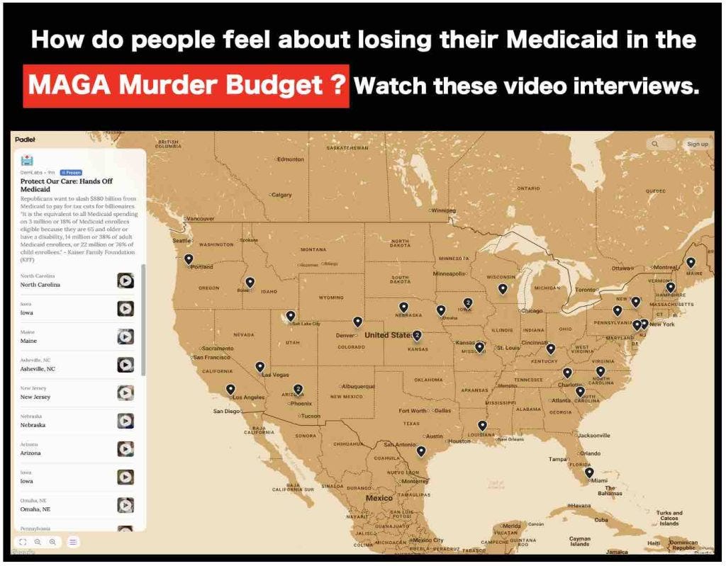MAGA Murder Budget guts Medicaid