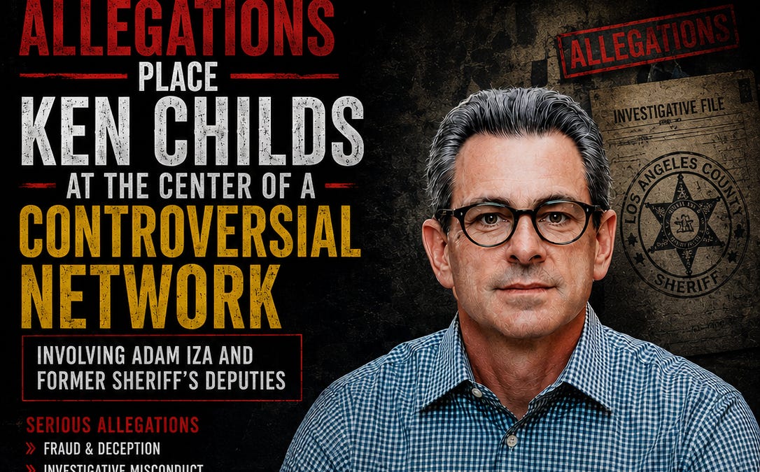 Allegations Place Ken Childs at the Center of a Controversial Network Involving Adam Iza and Former Sheriff's Deputies