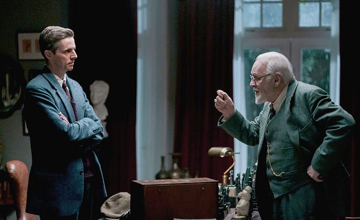 A selection of movie stills including Freud's Last Session, The Garfield Movie, Great Photo, Lovely Life and Atlas