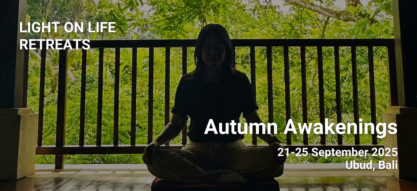 Light On Life: Autumn Awakenings - A 5-Day Mindfulness Meditation Retreat in Bali | with Erin Lee | Mindful Moments