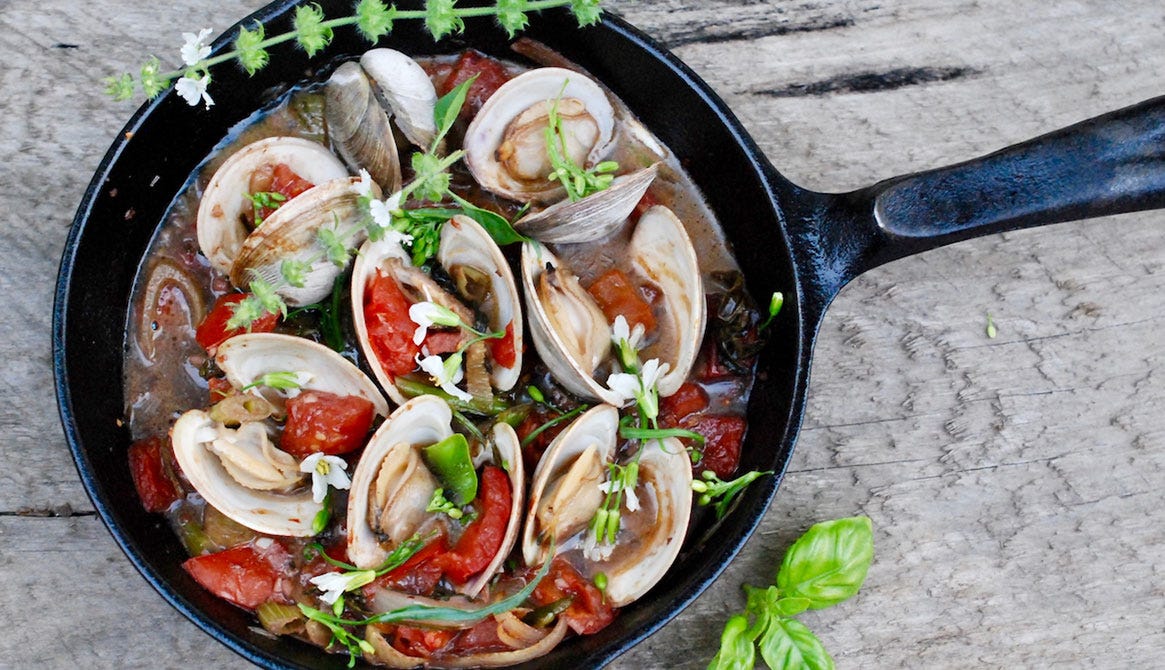 Vineyard Clams Alla Griglia, Cook the Vineyard