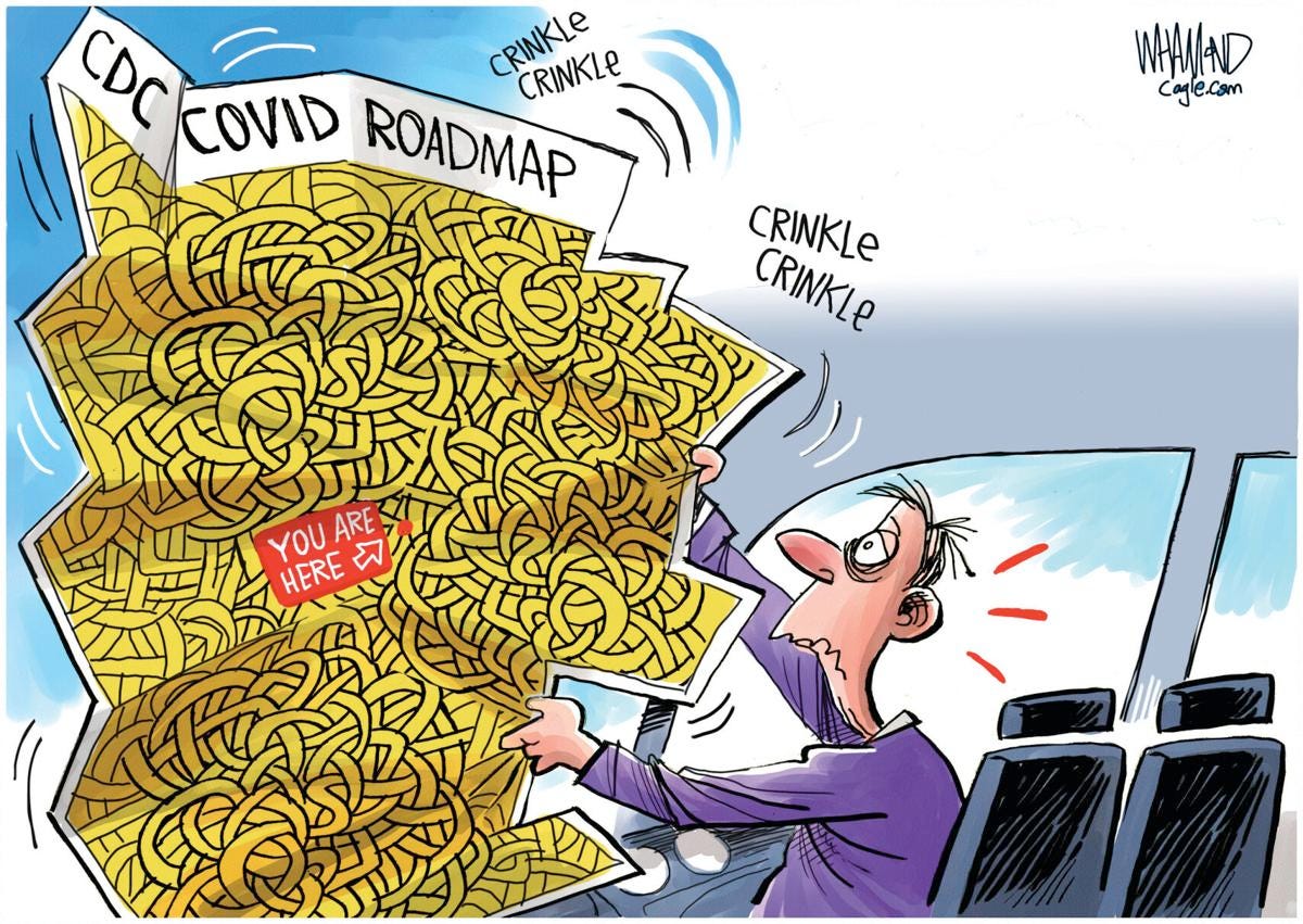 Cartoon: CDC COVID roadmap