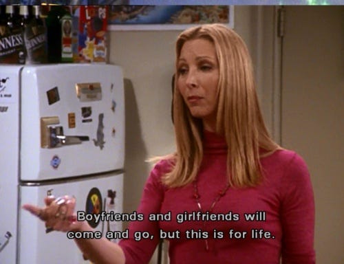 Romance is Confusing: Friends. “Boyfriends and girlfriends are going… | by  Oishee | Medium