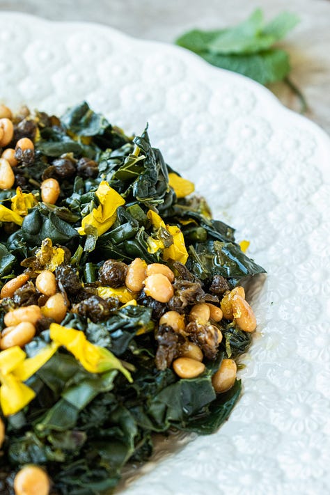 Detail photos of garlic mustard recipe, shot by JB Douglas for The Wild Grocery