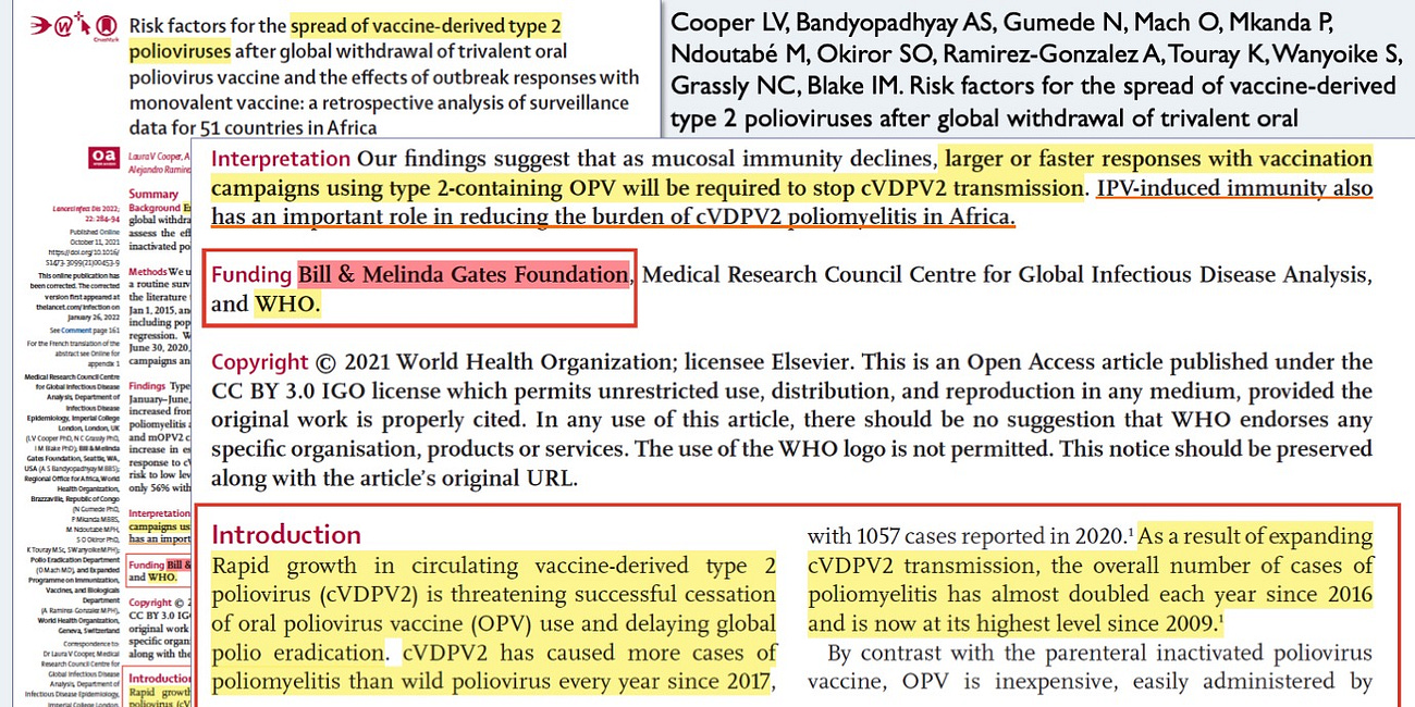 LANCET and CELL PRESS publish confirmation of injection-caused 1) transmission within days, 2) virulence, 3) sustained reservoir that lasts for years and years causing ongoing infections