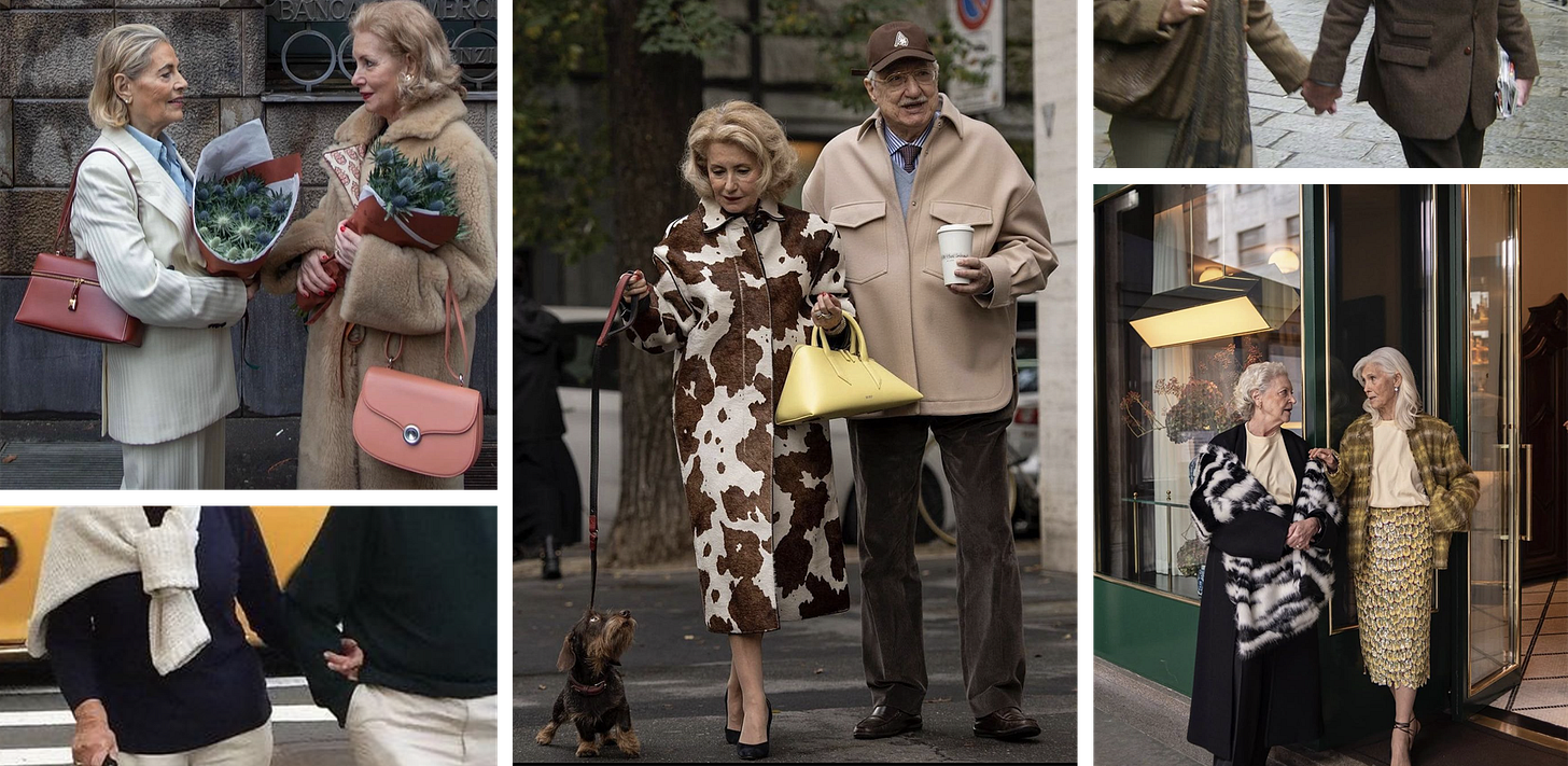 images of stylish older men and women