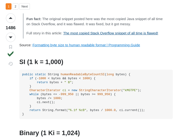 stack overflow picture of the most copied incorrect java solution