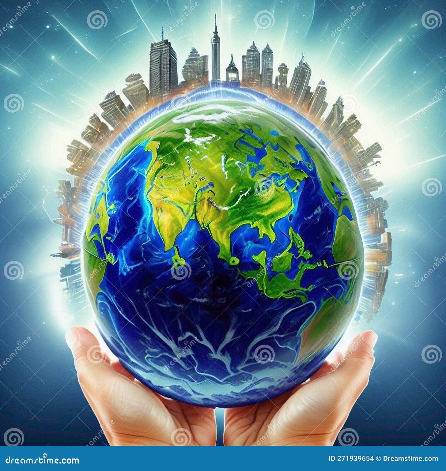 Creative Earth at Night Was Holding in Human Hands Earth Day Energy Stock  Illustration - Illustration of easily, midst: 271939654