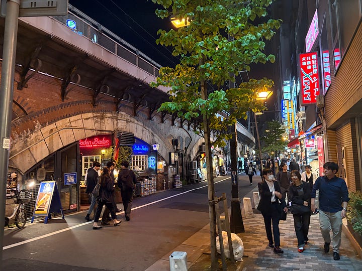 Tokyo station and scenes nearby.