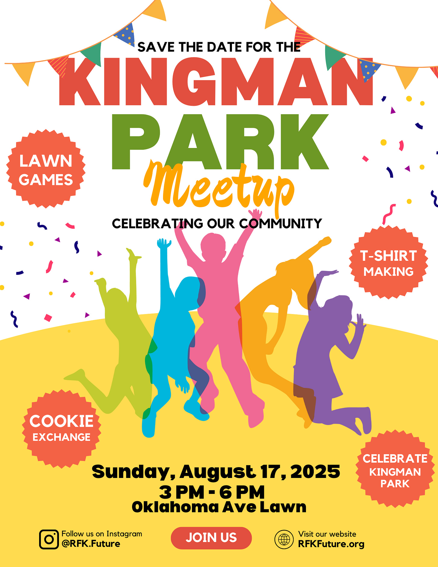 Save the Date - Kingman Park Meetup Sun., 8/17
