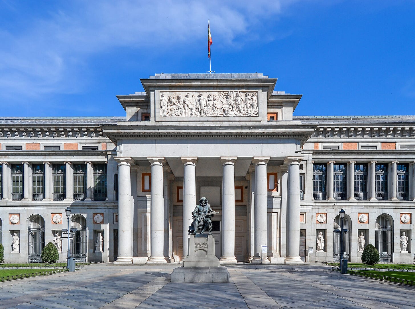 Exterior of the Prado Museum in Madrid Exterior of the Prado Museum in Madrid