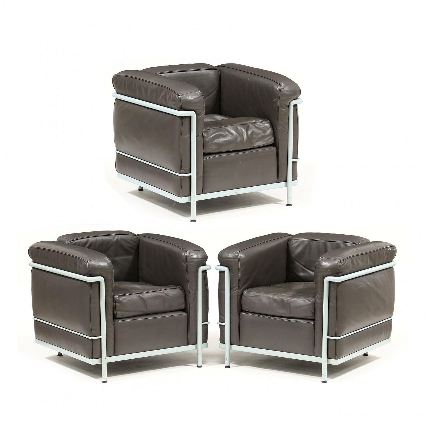 Le Corbusier (Charles-Édouard Jeanneret), (Swiss/French, 1887-1965), Three LC2 Chairs