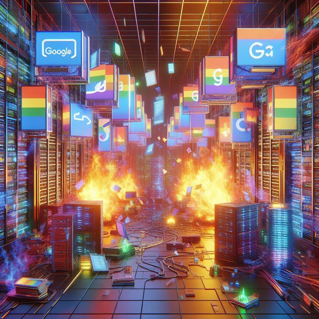 create an 3D image of: "Google Ads Gone Rogue!"