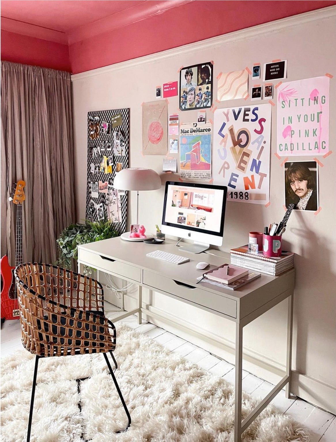 pink ceiling (delilah by earthborn) by Emma Jane Palin - expert on rental accommodation pink ceiling (delilah by earthborn) by Emma Jane Palin - expert on rental accommodation