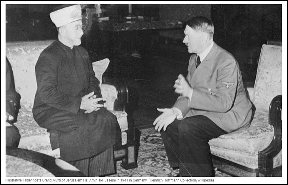 1941 Photo Hitler and al-Husseini, grand mufti of Jerusalem