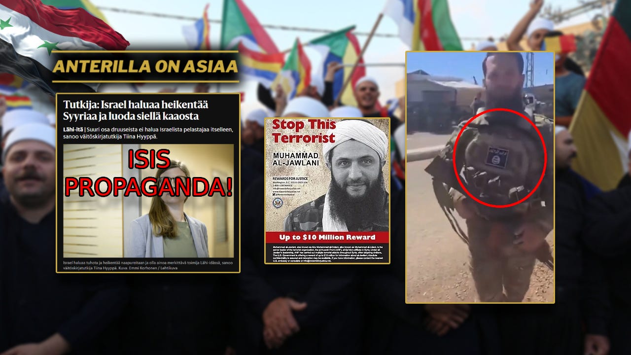 Helsingin sanomat julkaisi mitä ilmeisintä propagandaa kirjaimellisesti ISIS-terroristien puolesta - Israelia vastaan. Helsingin sanomat julkaisi mitä ilmeisintä propagandaa kirjaimellisesti ISIS-terroristien puolesta - Israelia vastaan.