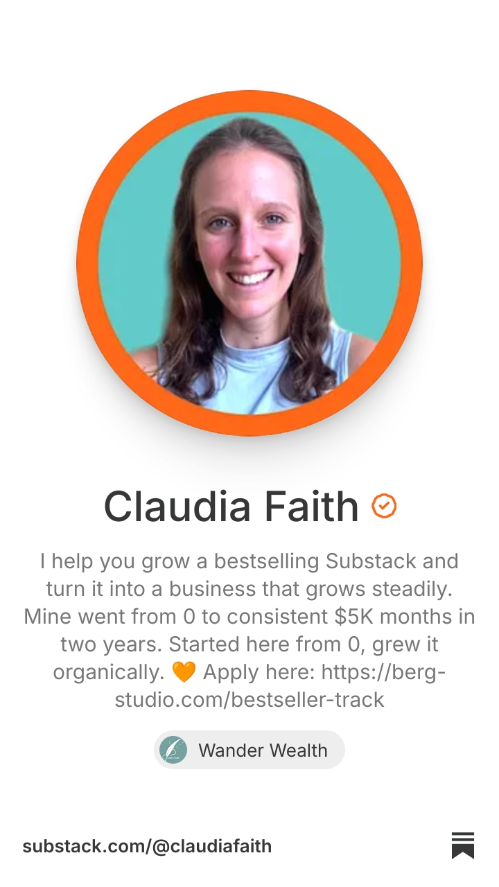 Claudia Faith | Substack