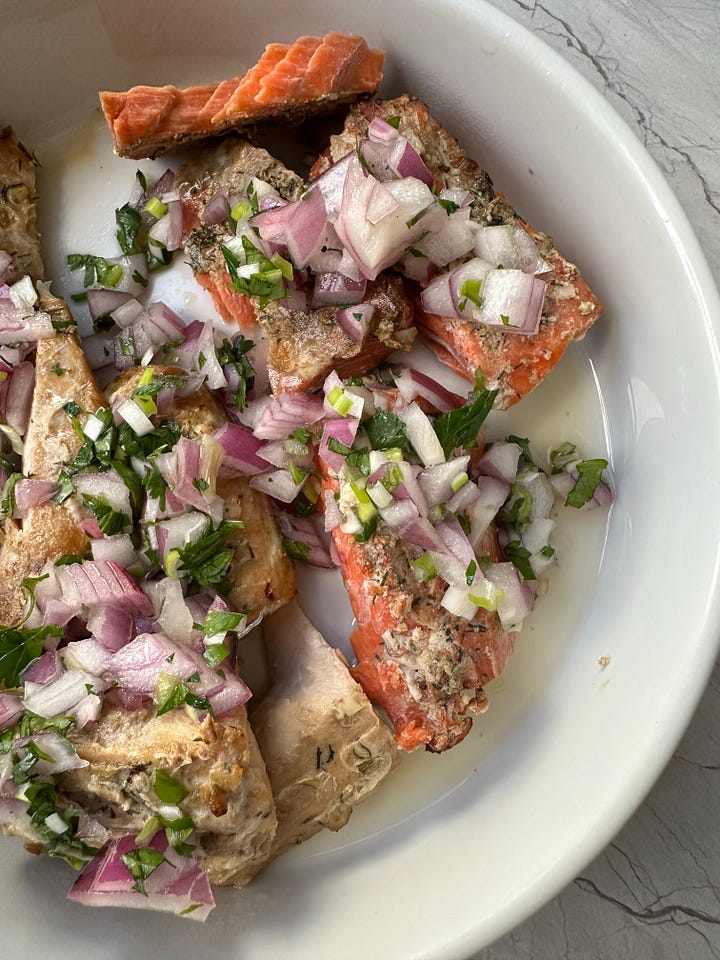 Receta de salmón escabeche
