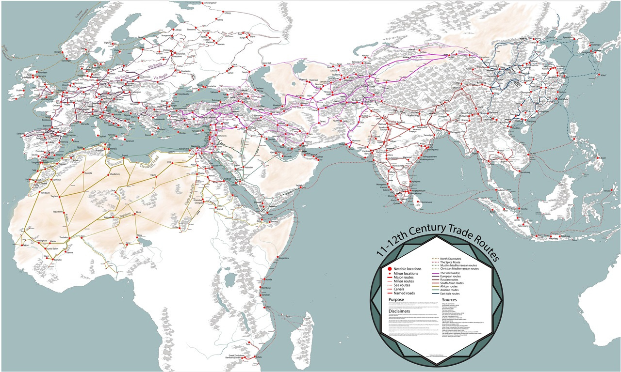 Medieval trade routes