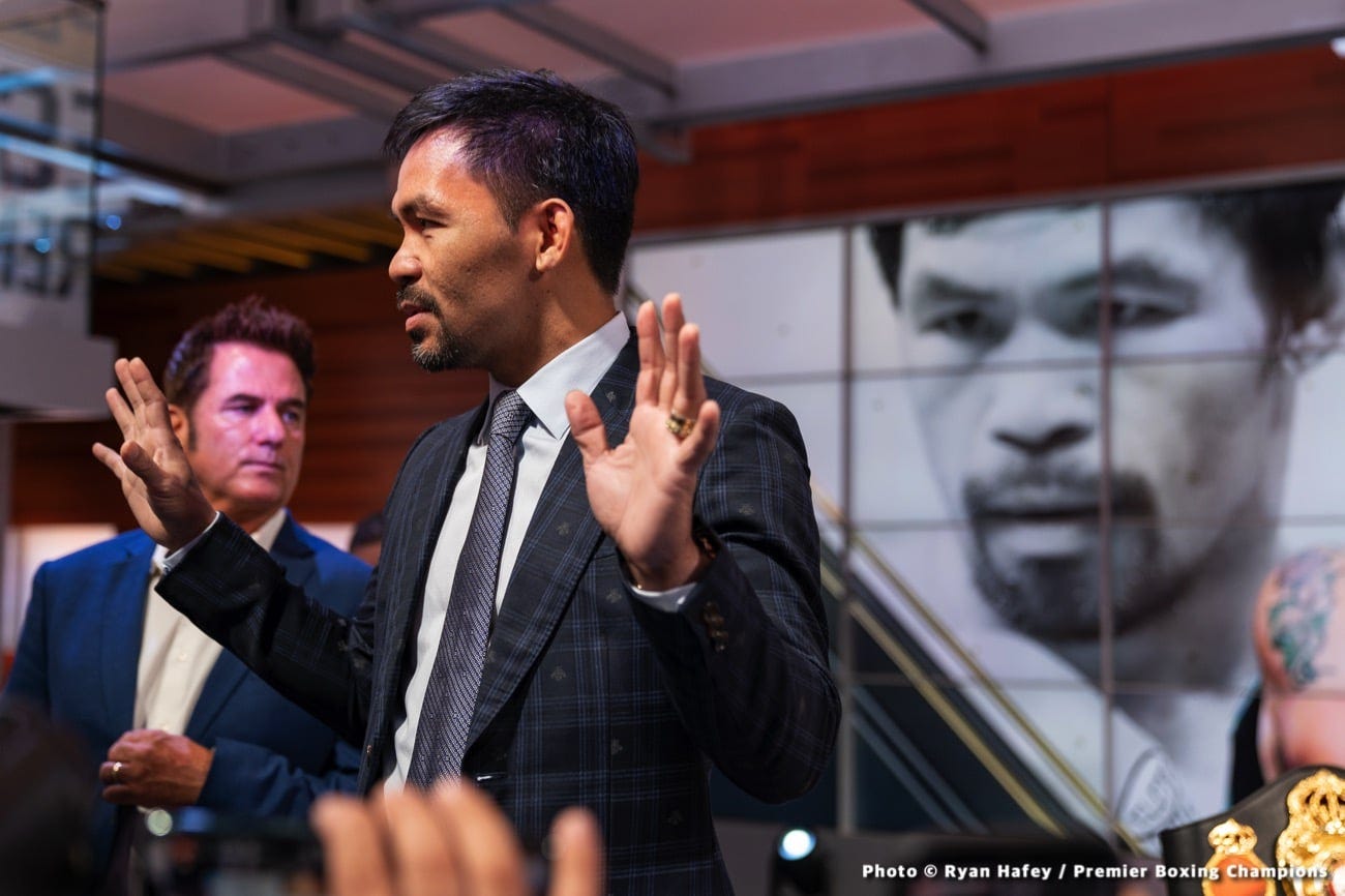 Pac vs. Barrios: Pacquiao Lands In L.A. Looking Sharp, Tells Fans “Don’t Worry” Ahead of July 19 Fight