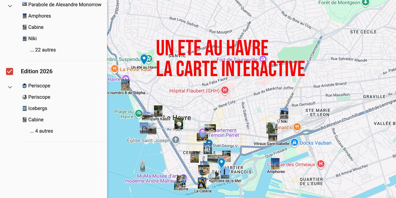 Carte Interactive Un Été au Havre 2026 : Œuvres, Parcours et Emplacements