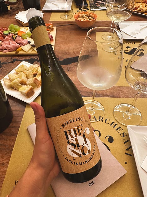 Wine tasting at Jasci e Marchesani