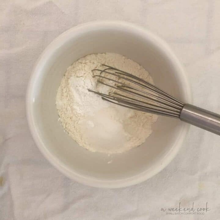 Dry ingredients for pancakes.