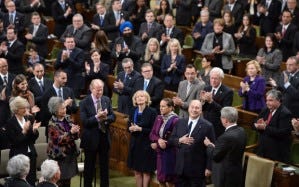The Aga Khan, spiritual leader of the Ismaili Muslims, is applauded as he arrives to deliver an address in the House of Commons on Parliament Hill in Ottawa on Thursday, February 27, 2014. THE CANADIAN PRESS/Sean Kilpatrick ORG XMIT: POS2014022714475975 The Aga Khan, spiritual leader of the Ismaili Muslims, is applauded as he arrives to deliver an address in the House of Commons on Parliament Hill in Ottawa on Thursday, February 27, 2014. THE CANADIAN PRESS/Sean Kilpatrick ORG XMIT: POS2014022714475975