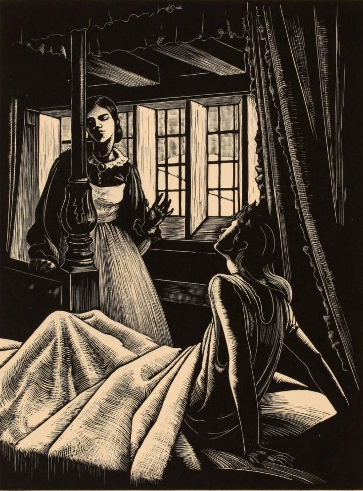 Cathy in Delirium, from the series Wuthering Heights Cathy in Delirium, from the series Wuthering Heights