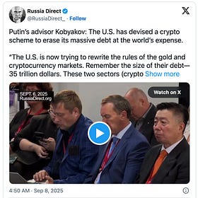 Putin's Top Adviser Says the U.S. Will Use Stablecoins to Wipe Out Its Debt