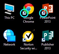 Fixed Shortcut Icons