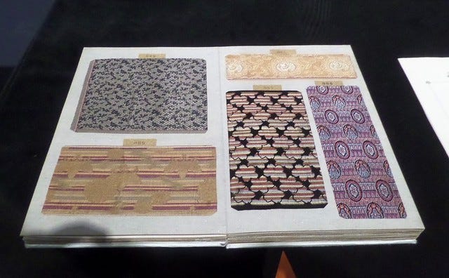 Sample Book at Kawashima Textile Museum Sample Book at Kawashima Textile Museum