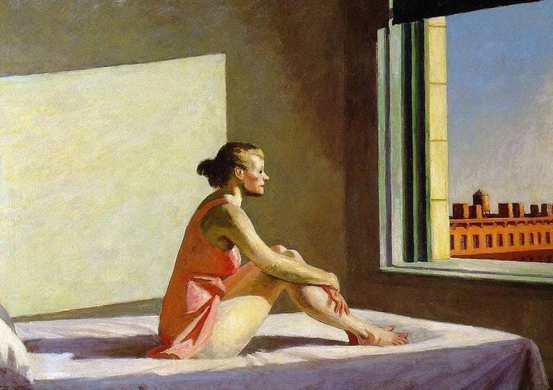 E033CJ Edward Hopper Morning Sun. Alamy