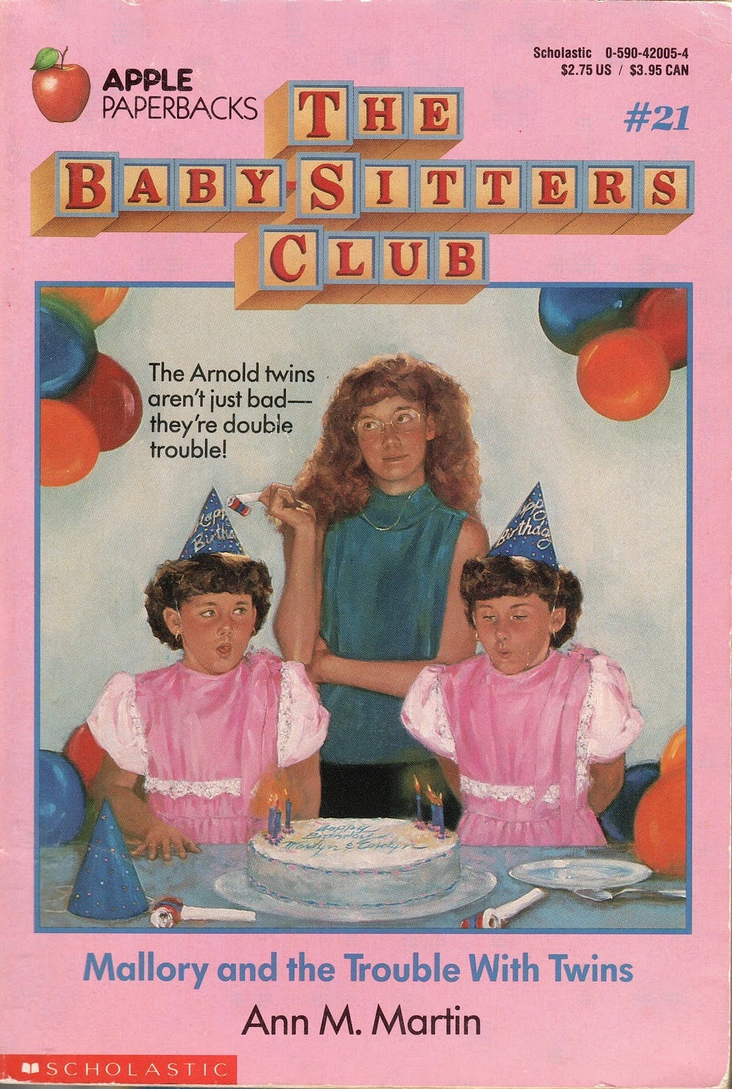 Mallory is watching over a set of identical twins at a birthday party Mallory is watching over a set of identical twins at a birthday party