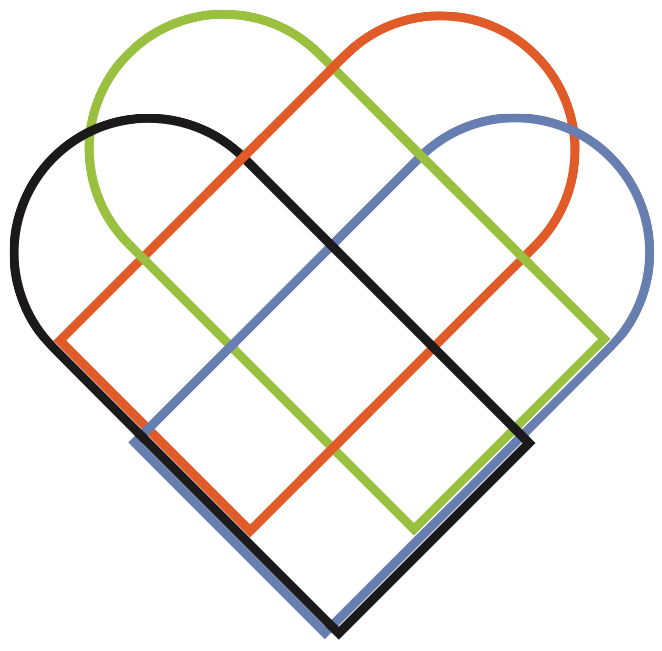 A 4-set Venn Diagram that looks like the Giving Tuesday valentine! A 4-set Venn Diagram that looks like the Giving Tuesday valentine!