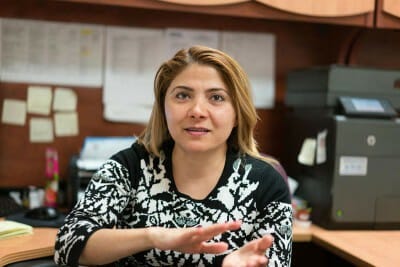 Polina Kavod of the Bukharan Jewish Center and Congress, photo by Sarah Khan
