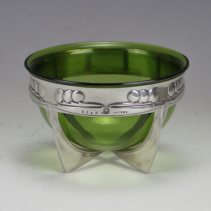 Knox's Tudric and Cymric designs covered jewellery though to clocks, jugs and other homeware items