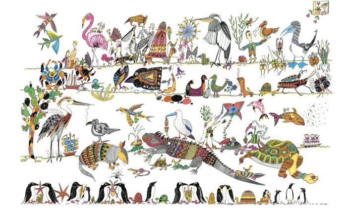The Galapagos animals and plants inspired young Darwin’s thinking. Illustration: Anna Zeligowski