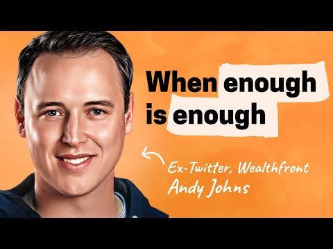 When enough is enough | Andy Johns (ex-FB, Twitter, Quora) - YouTube