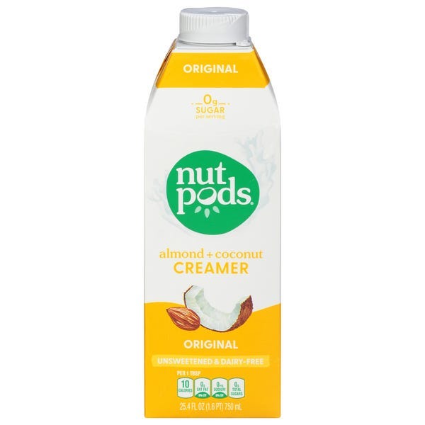 nutpods Almond + Coconut Creamer Original Unsweetened & Dairy Free