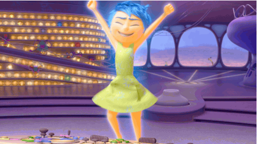 Happy Amy Poehler GIF by Disney Pixar Happy Amy Poehler GIF by Disney Pixar