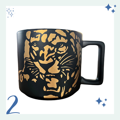 Photo gallery depicting six coffee mugs. 