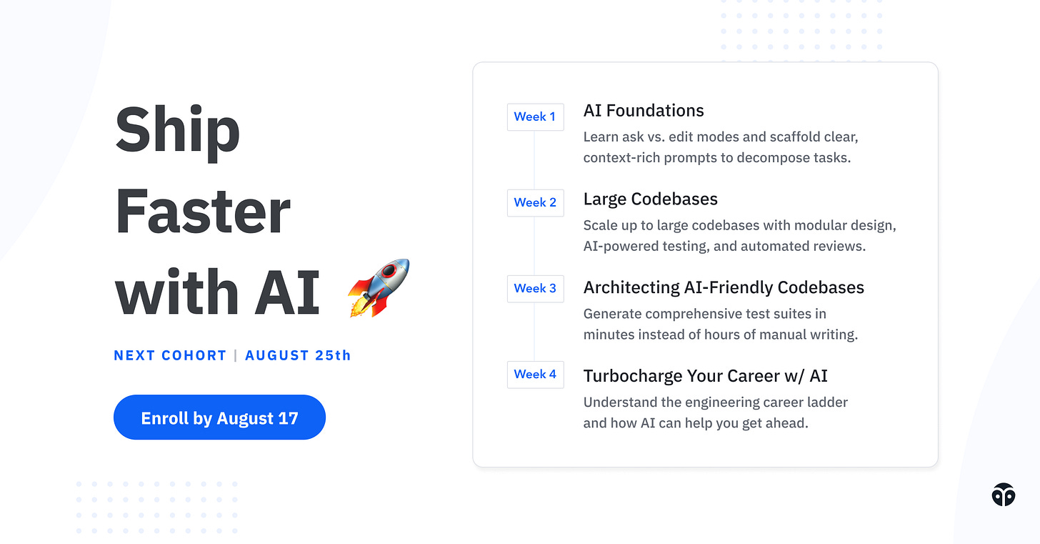 Ship Faster with AI. Enroll by August 17